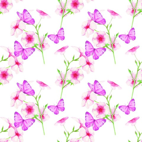Tapeta Motyle, Kwiaty, Natura, Do Pokoju Dziecka