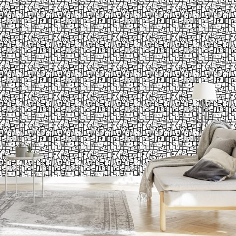 Tapeta Minimalistyczny Miejski Wzór