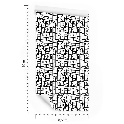 Tapeta Minimalistyczny Miejski Wzór