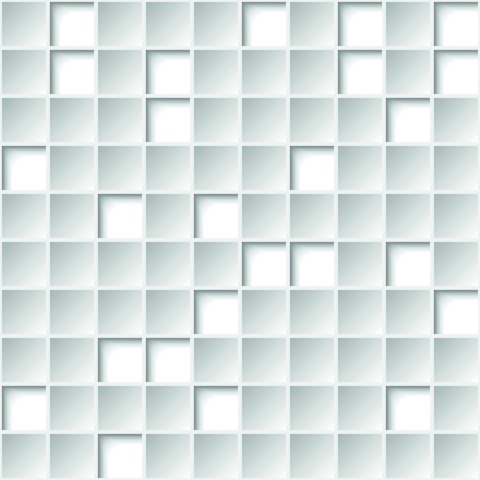 Tapeta 3D, Figury Geometryczne, Kwadraty, Salon