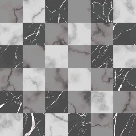 Tapeta Modernistyczna Szara Krata Na Wzór Marmuru