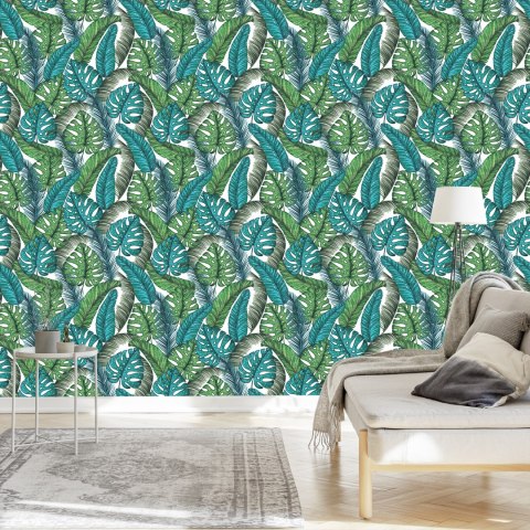 Tapeta Liście Monstera Dżungla