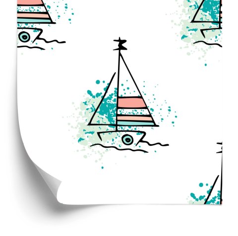Tapeta Minimalistyczne Żaglówki