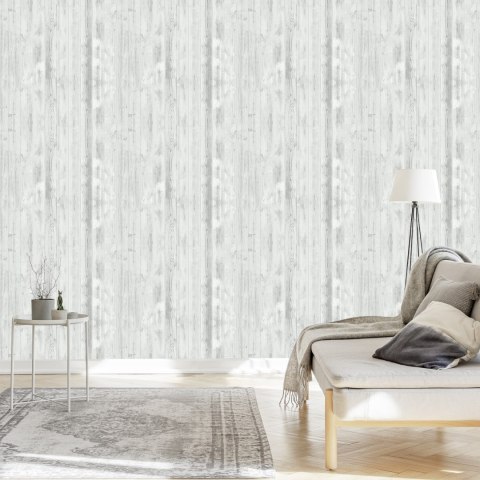 Tapeta Modne Jasne Pionowe Deski Drewniane