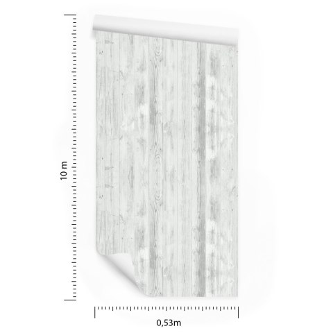 Tapeta Modne Jasne Pionowe Deski Drewniane