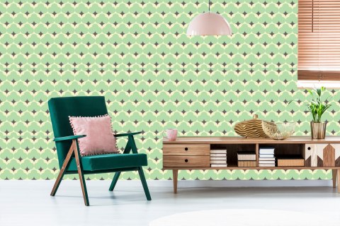 Tapeta Pastelowe Wzory Retro