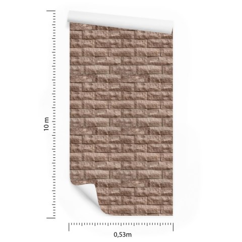 Tapeta Piękna Nowoczesna Cegła - Efekt 3D