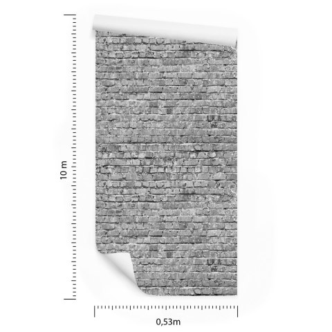 Tapeta Szary Ceglany Mur