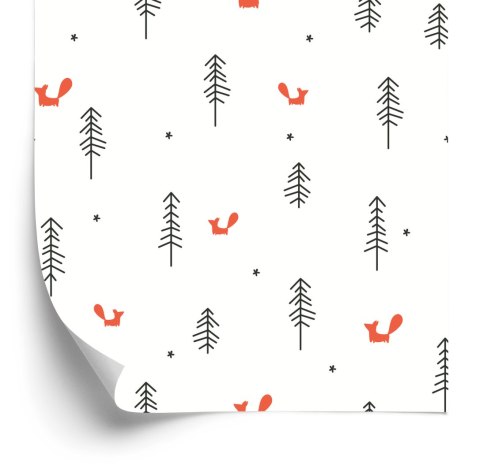 Tapeta Minimalistyczne Liski