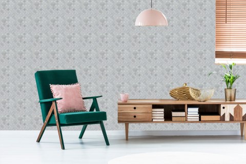 Tapeta Modernistyczny Beton W Formie Mozaiki