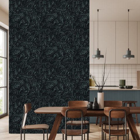 Tapeta 3D, Nowoczesna, Liście, Do Salonu, Biura