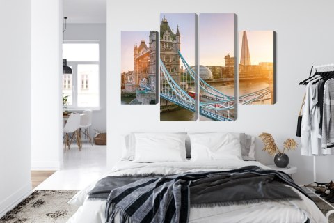 Obraz Wieloczęściowy Tower Bridge O Wschodzie Słońca
