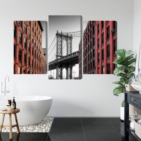 Obraz Wieloczęściowy Manhattan Bridge Widok Z Washington Street