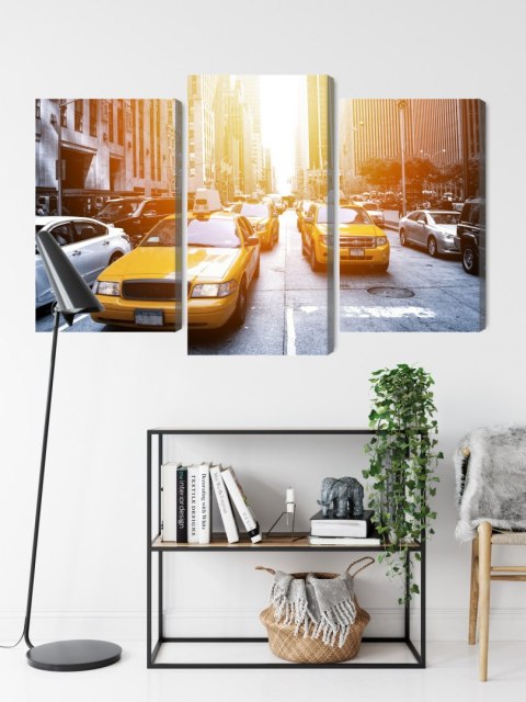 Obraz Wieloczęściowy Taxi W Słońcu Nyc
