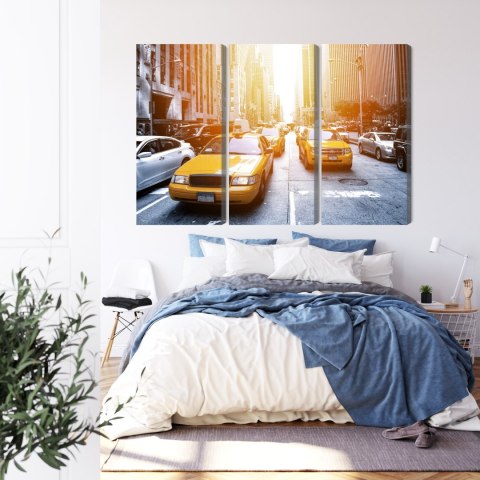 Obraz Wieloczęściowy Taxi W Słońcu Nyc