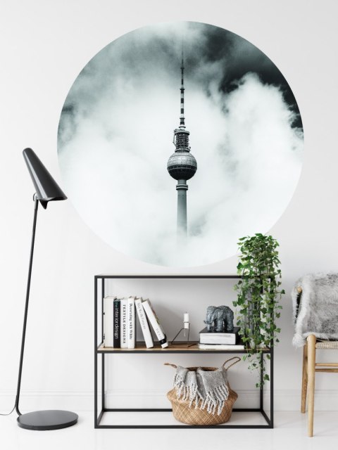 Fototapeta Okrągła Berlin Nad Chmurami