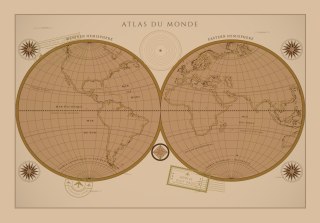 Fototapeta Atlas Du Monde Vintage