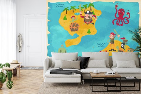 Fototapeta Mapa Skarbów Kapitana Buckle'a