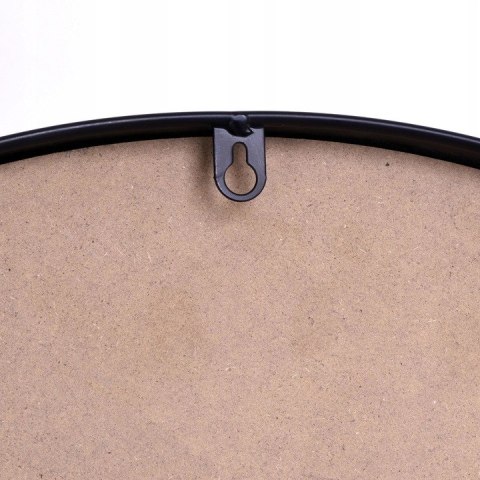Lustro ścienne loftowe Sander 60 cm czarne