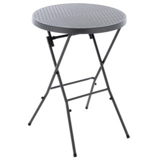 Składany wysoki stolik - szary 110 cm