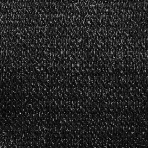 Żagiel przeciwsłoneczny, 160 g/m², czarny, 5x5x6 m, HDPE