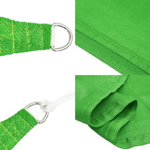 Żagiel przeciwsłoneczny, 160 g/m², jasnozielony, 3/4x2 m, HDPE