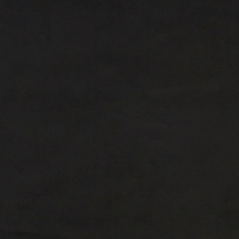 Fotel, czarny, obity aksamitem