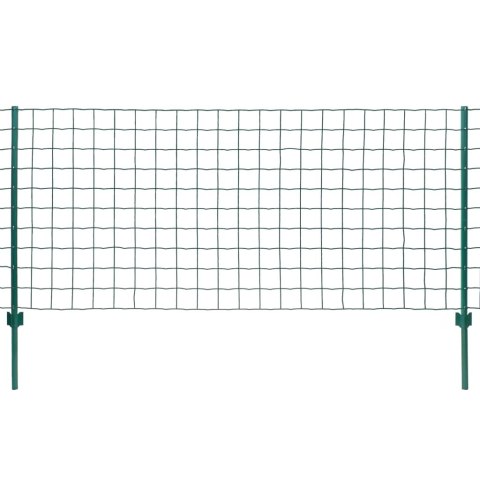 Euro ogrodzenie, stalowe, 20 x 0,8 m, zielone