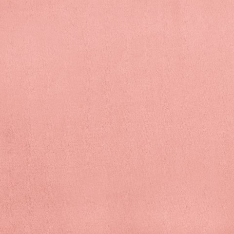 Rama łóżka z zagłówkiem, różowa, 180x200 cm, aksamitna