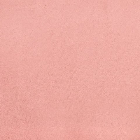Rama łóżka z zagłówkiem, różowa, 100x200 cm, aksamitna