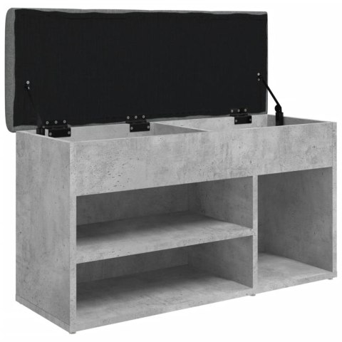 Ławka na buty, szarość betonu, 82x32x45,5 cm