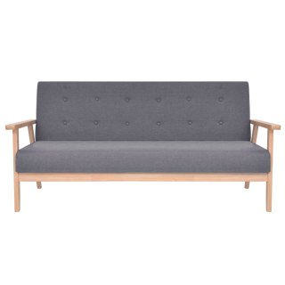 3 osobowa sofa tapicerowana, ciemnoszara