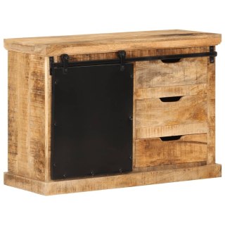 Szafka, 80x30x55 cm, lite surowe drewno mango