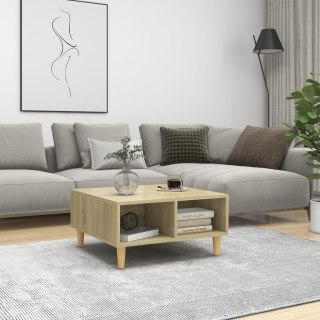 Stolik kawowy, dąb sonoma, 60x60x30 cm, materiał drewnopochodny