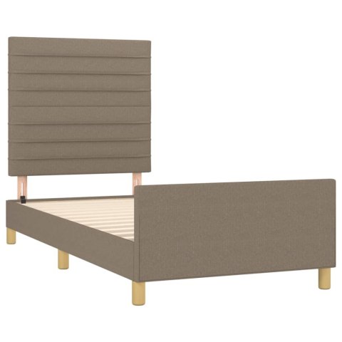 Rama łóżka bez materaca Taupe 80x200 cm Tkanina