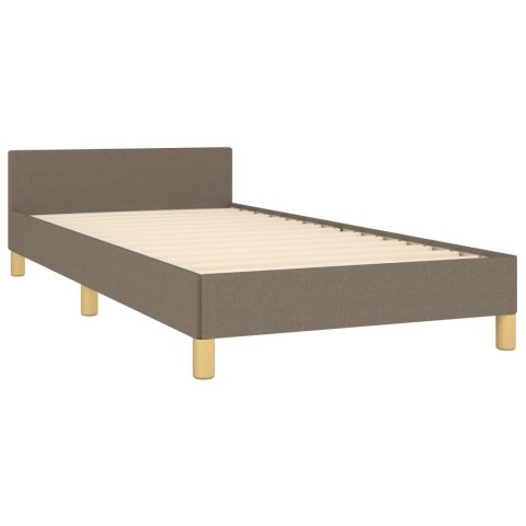 Rama łóżka bez materaca Taupe 80x200 cm Tkanina