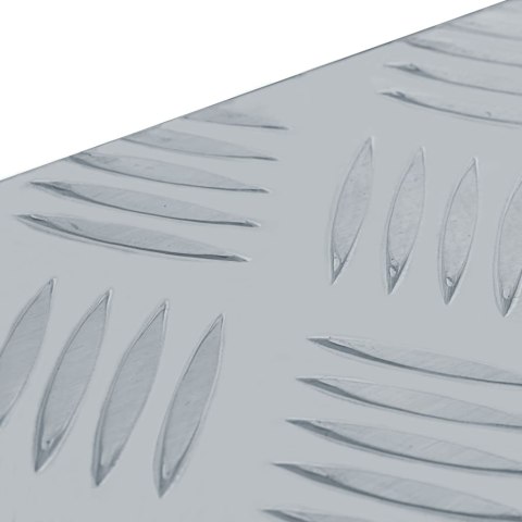 Aluminiowa skrzynia, 110,5 x 38,5 x 40 cm, srebrna