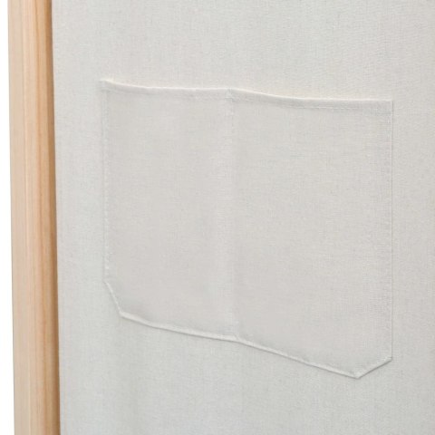 Parawan 3-panelowy, szary, 120x170x4 cm, tkanina