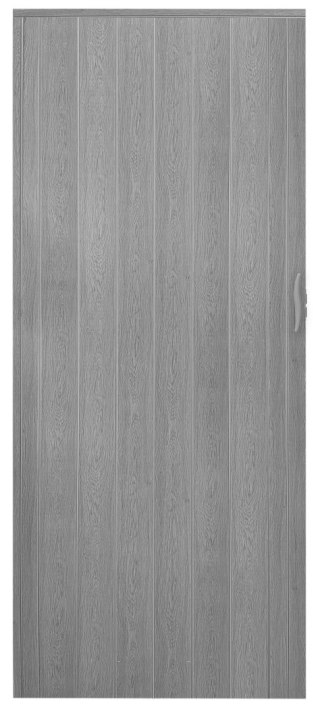 Drzwi harmonijkowe natura 001P-80-67 szary dąb mat