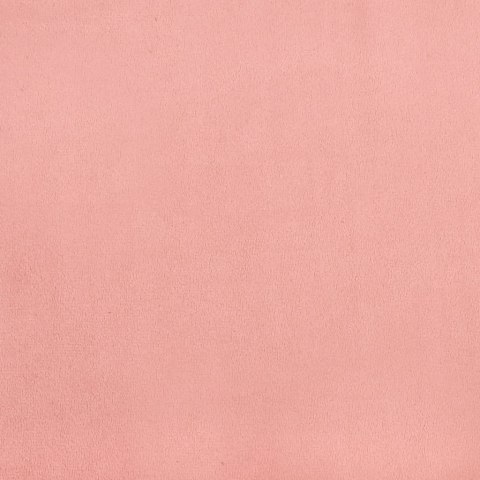 Rama łóżka z zagłówkiem, różowa, 160x200 cm, aksamitna
