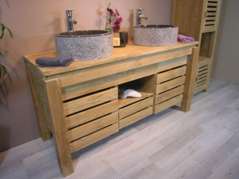 Umywalka z kamienia naturalnego MIRUM 509 Ø40 cm Black