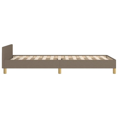 Rama łóżka bez materaca Taupe 90x200 cm Tkanina