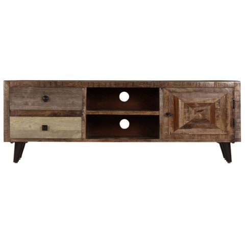 Szafka pod TV, 118x30x40 cm, lite drewno mango