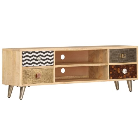 Szafka pod TV, 120x30x40 cm, lite drewno mango