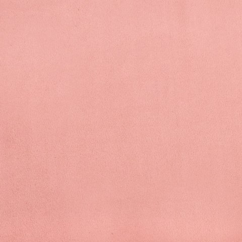 Rama łóżka z zagłówkiem, różowa, 80x200 cm, aksamitna