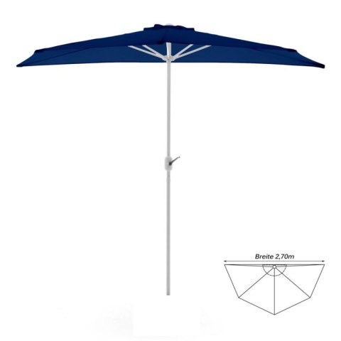 Półokrągły balkonowy parasol przeciwsłoneczny 2,7 m