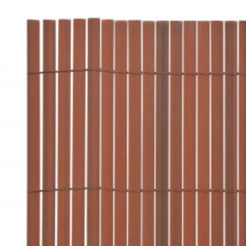 Ogrodzenie dwustronne, 110x500 cm, brązowe