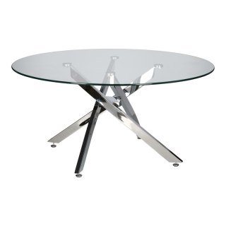 Stolik kawowy Amber 90cm transparentny/