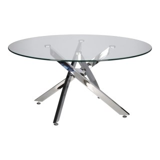 Stolik kawowy Amber 90cm transparentny/