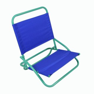 Krzesło plażowe składane, PVC, niebiesko-zielone